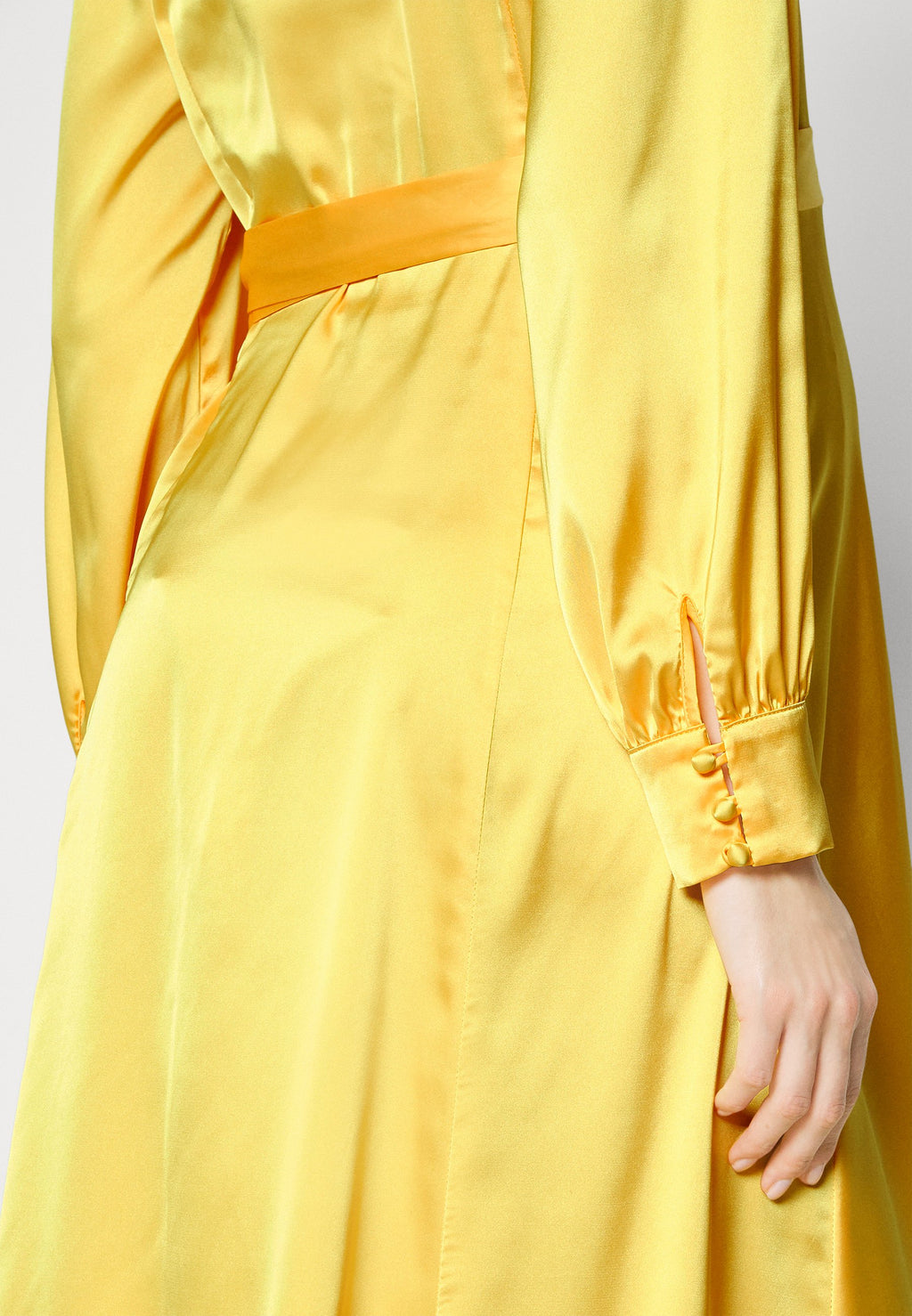 Never Fully Dressed MAMA YELLOW WRAP DRESS
