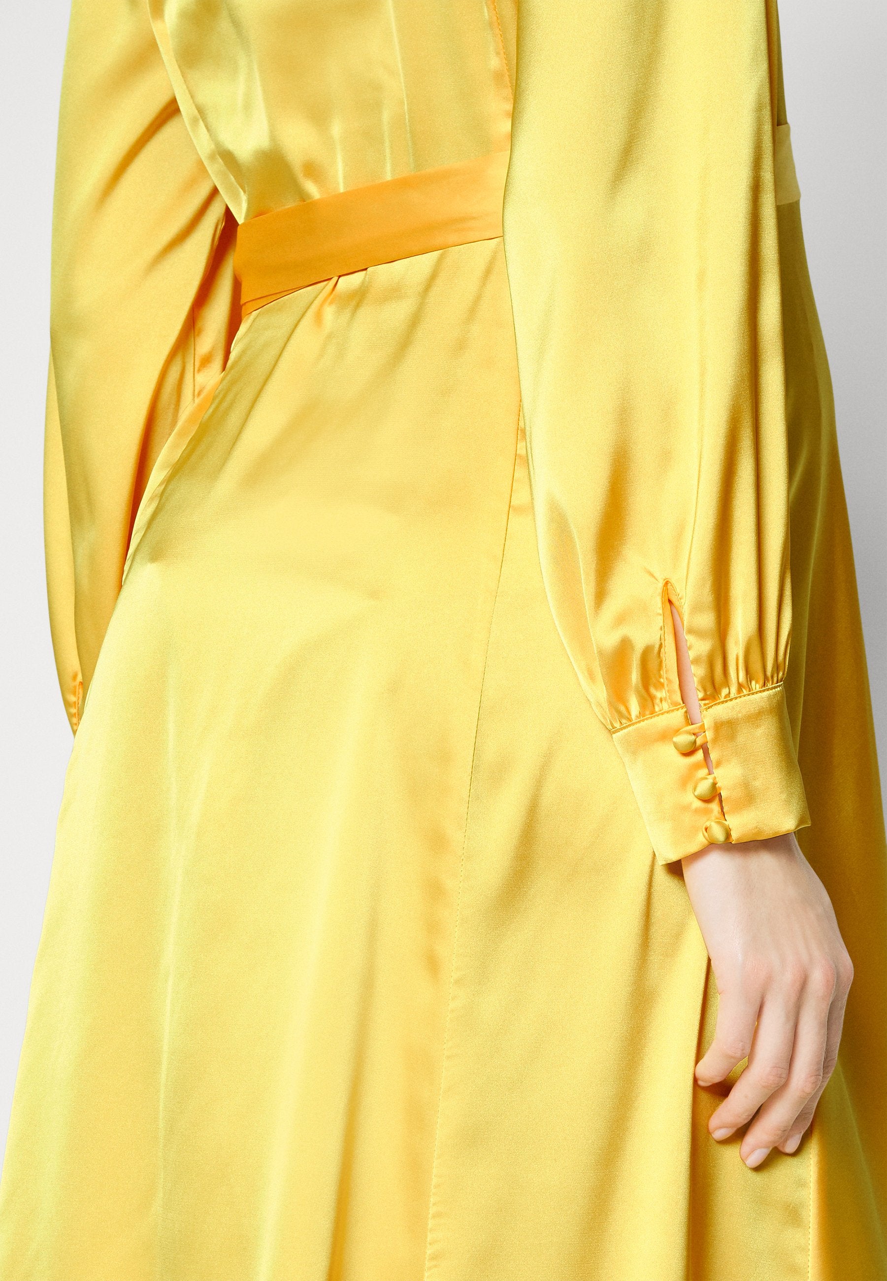 Never Fully Dressed MAMA YELLOW WRAP DRESS