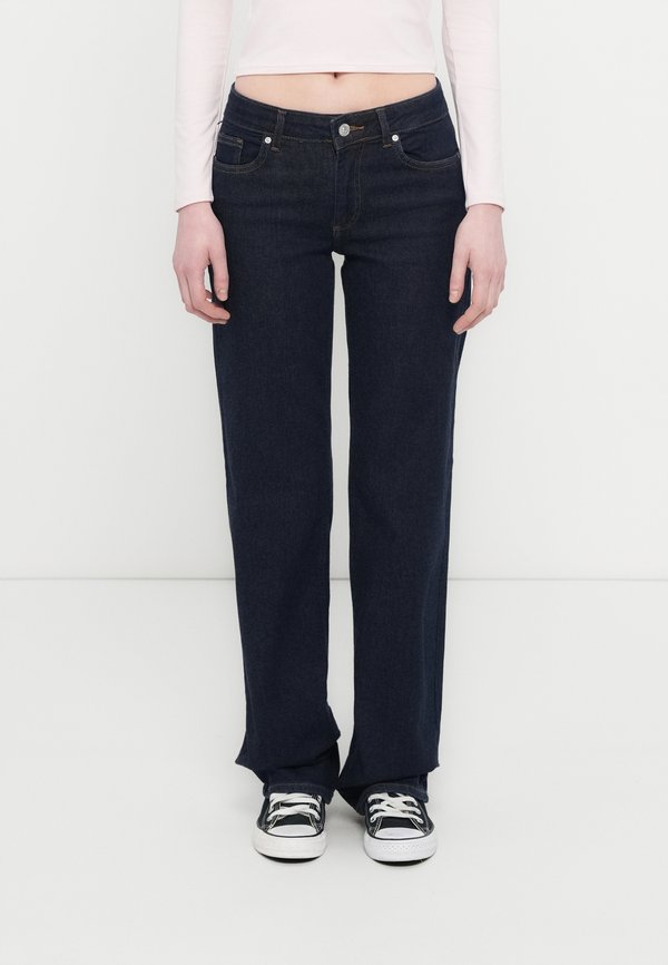 ONLY Straight fit ONLBLUSH Mid waist - Straight leg jeans - dark blue denim