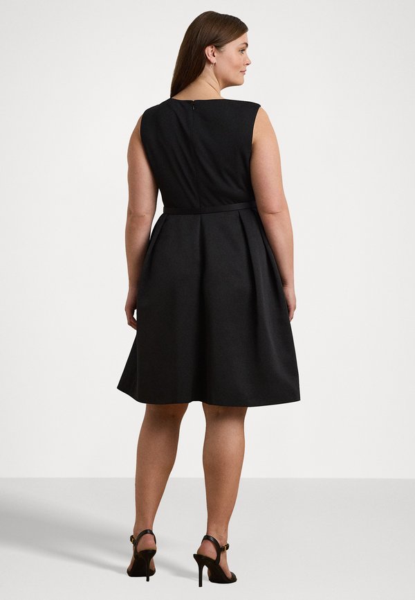 Lauren Ralph Lauren Woman BELTED FAILLE & JERSEY COCKTAIL DRESS