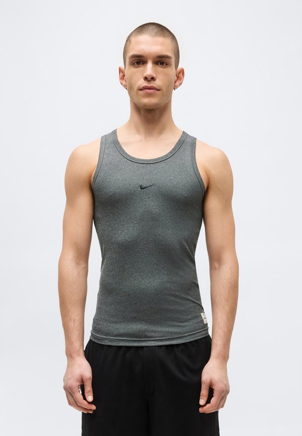Nike Performance TANK - Top - dark smoke grey/smoke grey/black