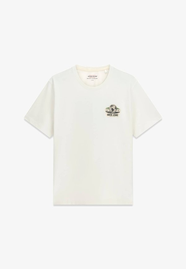 Guess BEDRUCKTES LOGO-T-SHIRT - Print T-shirt - weiß