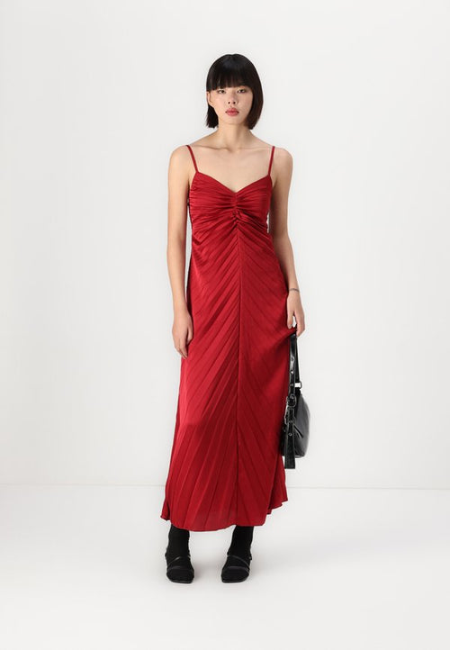 Abercrombie & Fitch The A&F Giselle Sunburst Pleated Maxi Dress