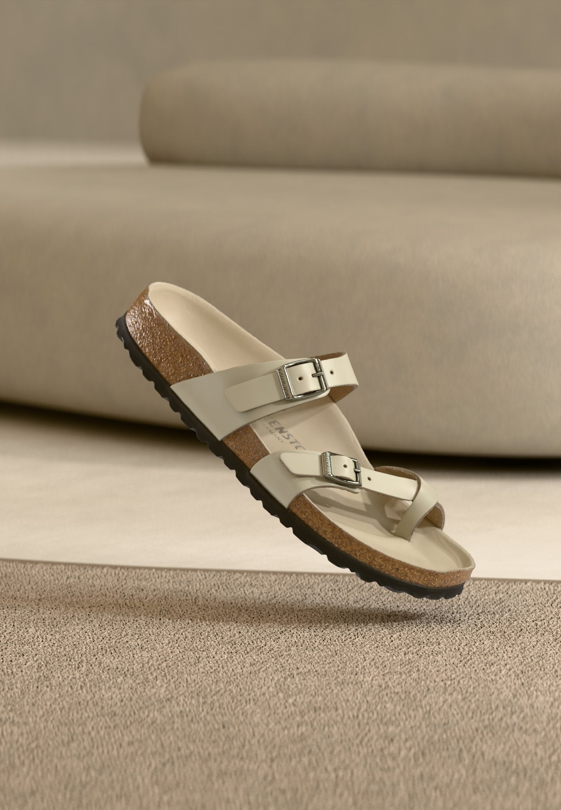 Birkenstock MAYARI LENA AMALFI OYSTER HEXS NARROW