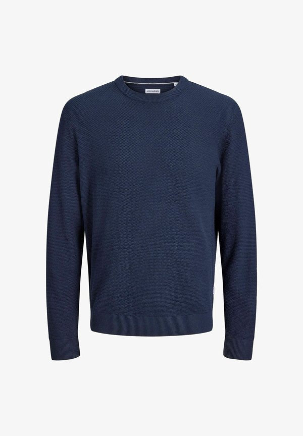 Jack & Jones JJERYDER KNIT CREW NECK NOOS - Jumper - navy blazer