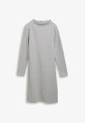 TOM TAILOR TOM TAILOR KLEIDER & JUMPSUITS COSY KLEID MIT STEHKRAGEN - Jersey dress - medium silver grey melange