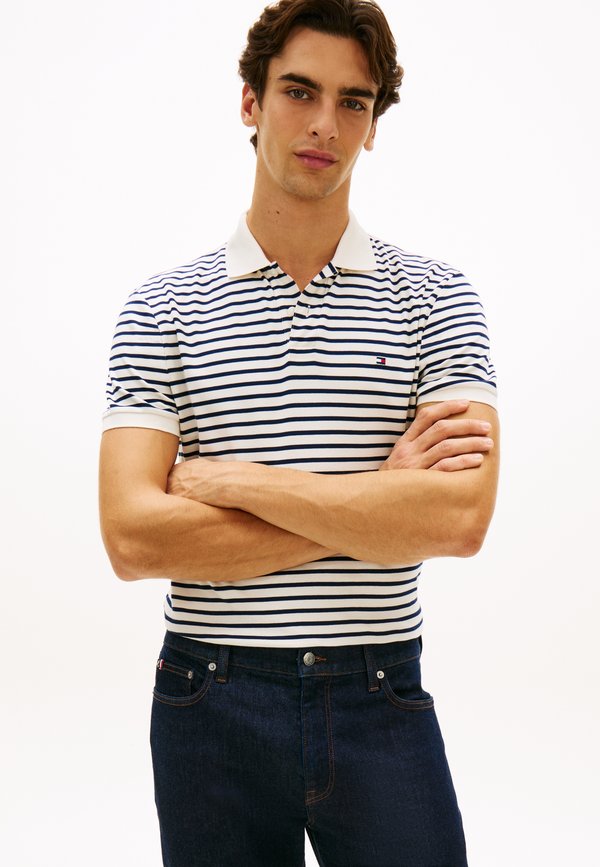 Tommy Hilfiger Polo shirt - ivory petal/navy