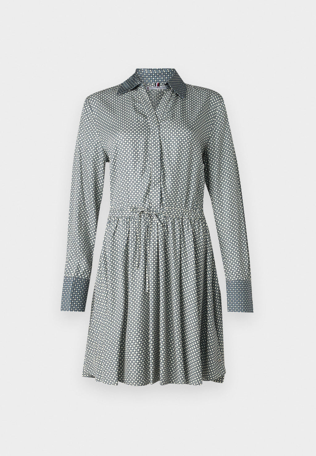 FLUID BELTED SHORT DRESS Media 1