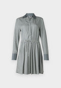 FLUID BELTED SHORT DRESS Media 1