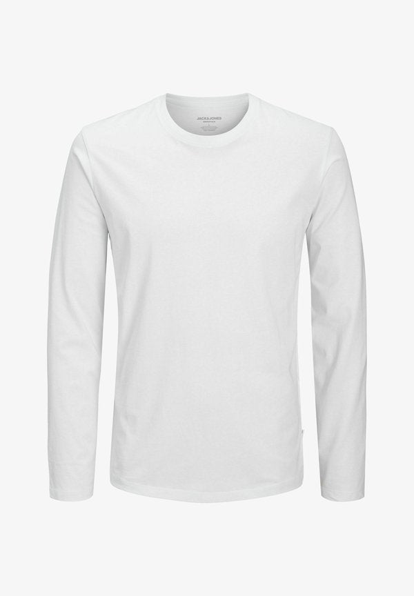 Jack & Jones Longsleeved Plain Longsleeved - Long sleeved top - white