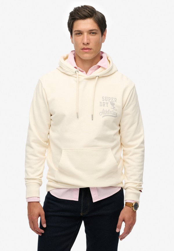 Superdry & Co ATHLETIC ESSENTIALS - Hoodie - desert bone off white