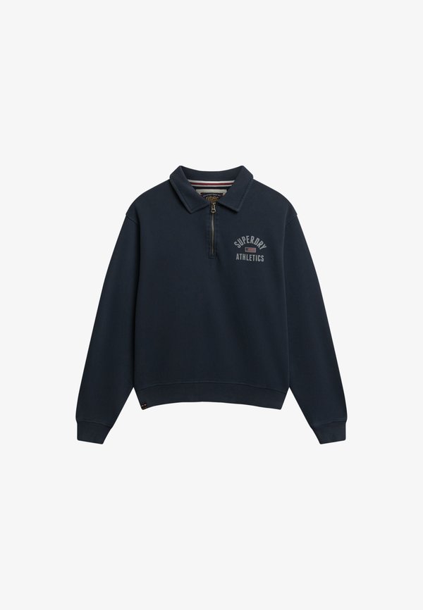 Superdry & Co ATHLETIC COLLARED - Sweatshirt - eclipse navy