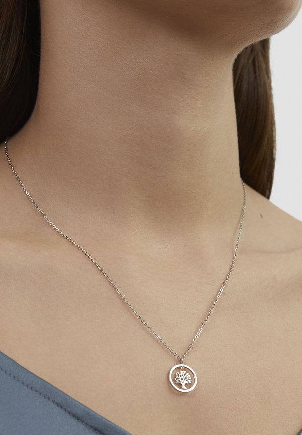 s.Oliver TREE OF LIFE - Necklace - silver-coloured