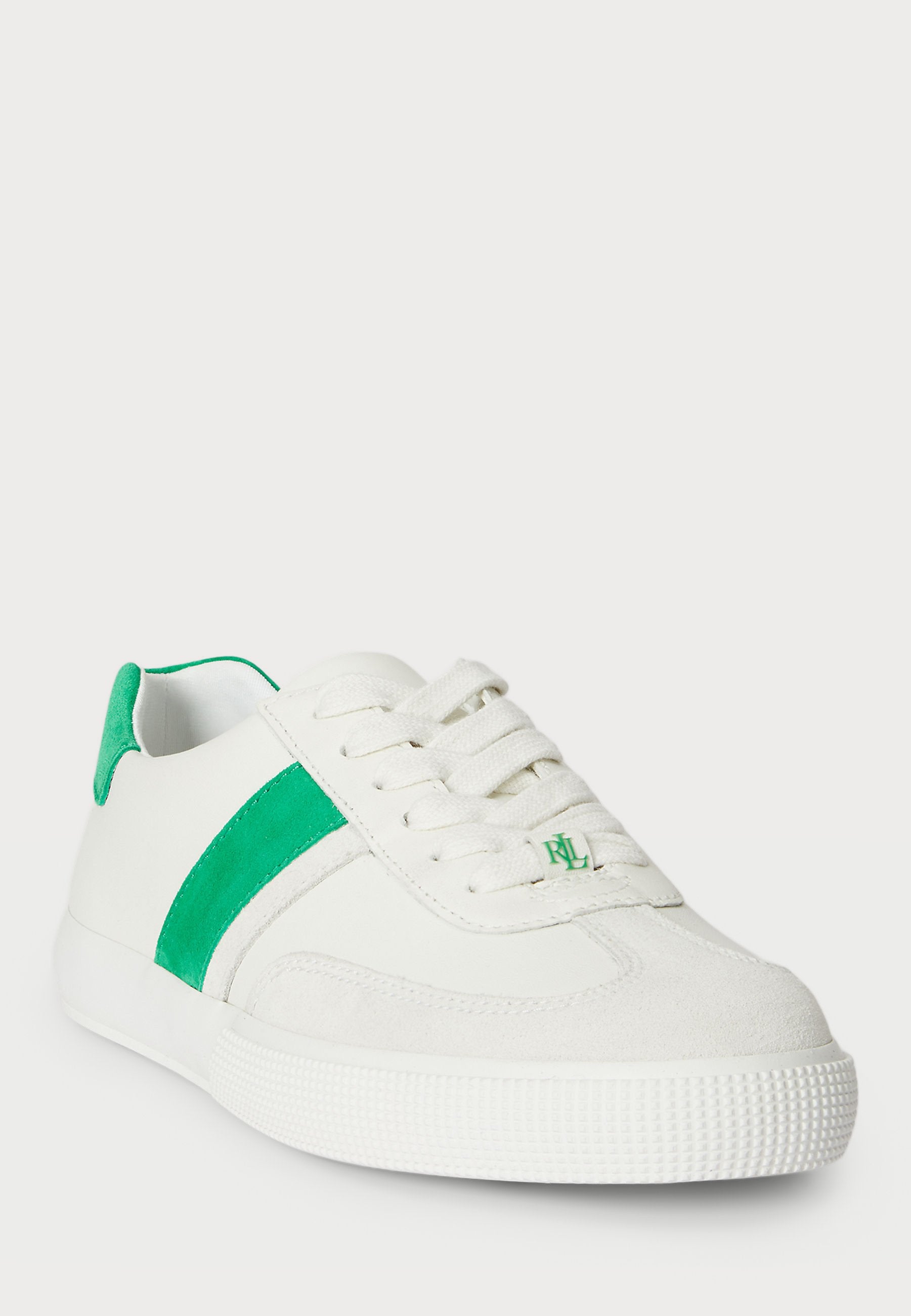 Lauren Ralph Lauren TWO-TONE BRAYLEE LEATHER & SUEDE SNEAKER