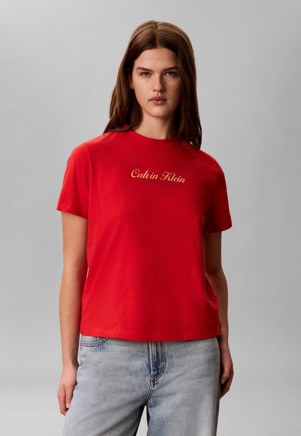 Calvin Klein Jeans CLASSIC SCRIPT TWO TONE TEE