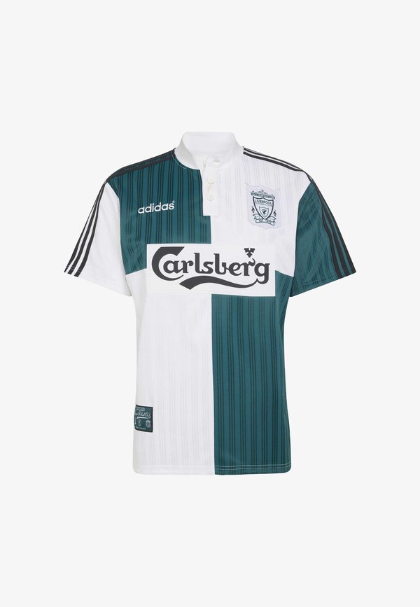 adidas Performance LIVERPOOL FC AWAY JERSEY 95 - Print T-shirt - white/rich green