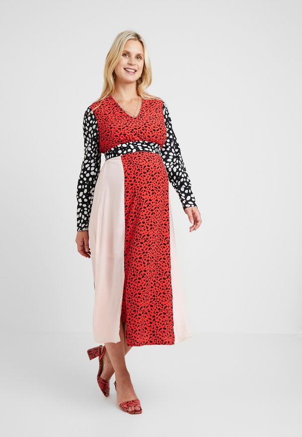 Glamorous Bloom LONG SLEEVE MIDI DRESS