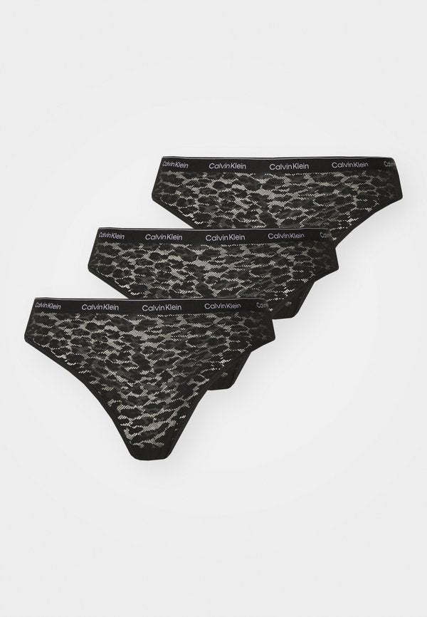 Calvin Klein Underwear BRAZILIAN ICON 3 PACK  - Brazilians - black