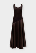 Vero Moda VMSHARA SINGLET DETAIL DRESS - Maxi dress - chocolate torte