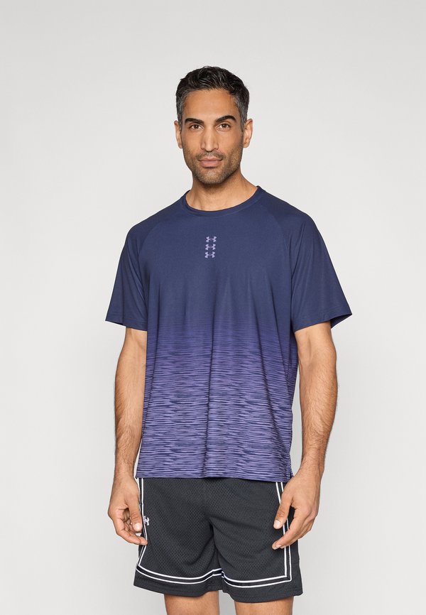 Under Armour HOOPS SHOOTING  - Basic T-shirt - midnight navy/purple luxe