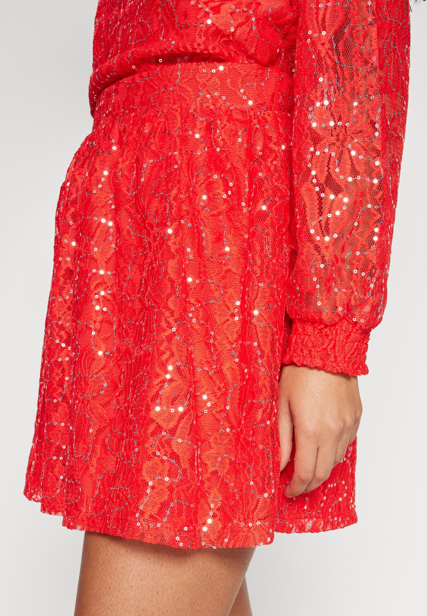 VILA VININA MINI SEQUINS SKIRT