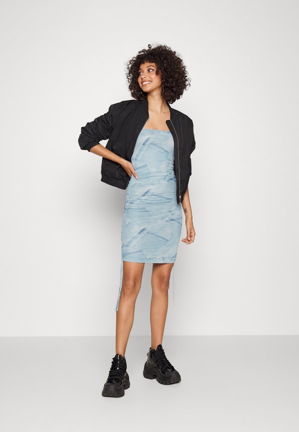 Good American RUCHED MINI DRESS