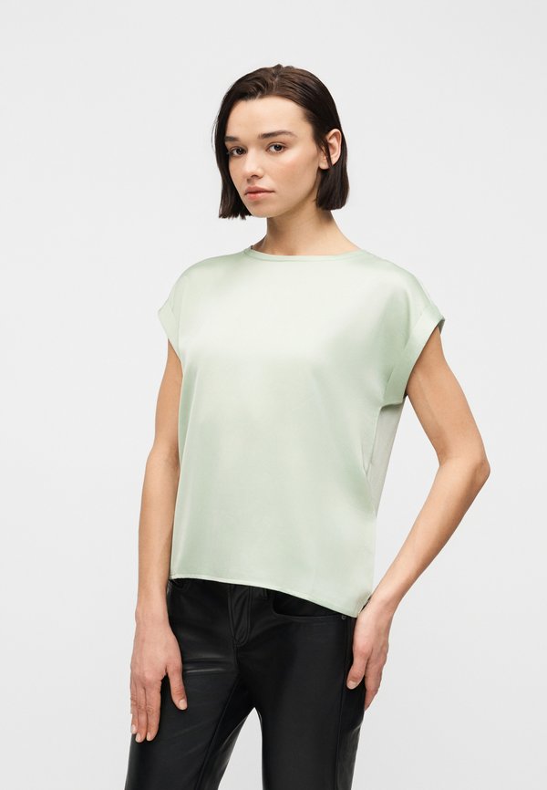 VILA VIELLETTE S/S SATIN TOP - NOOS