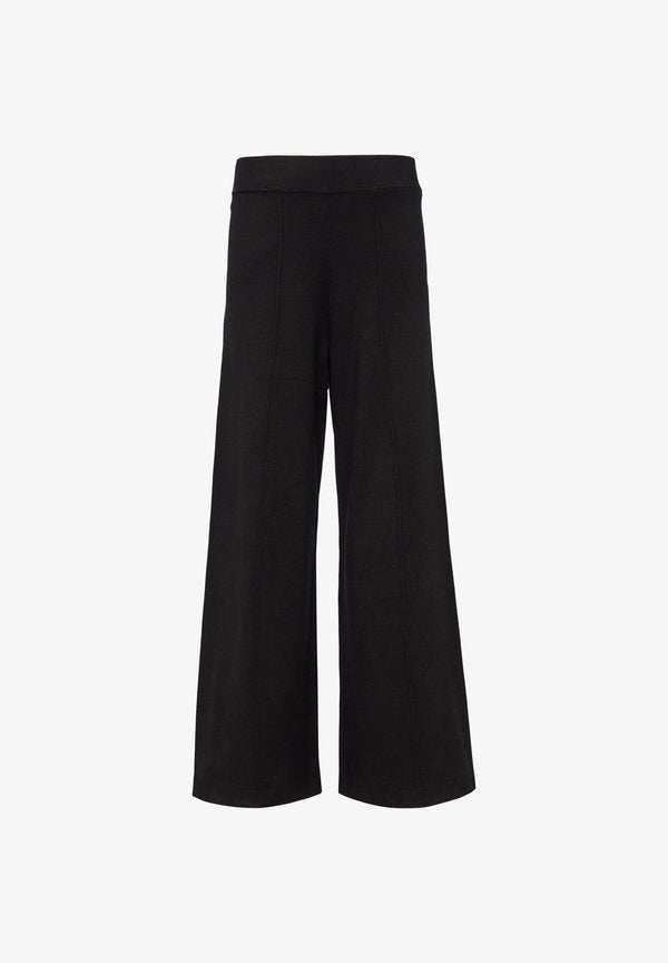 s.Oliver WIDE - Trousers - schwarz