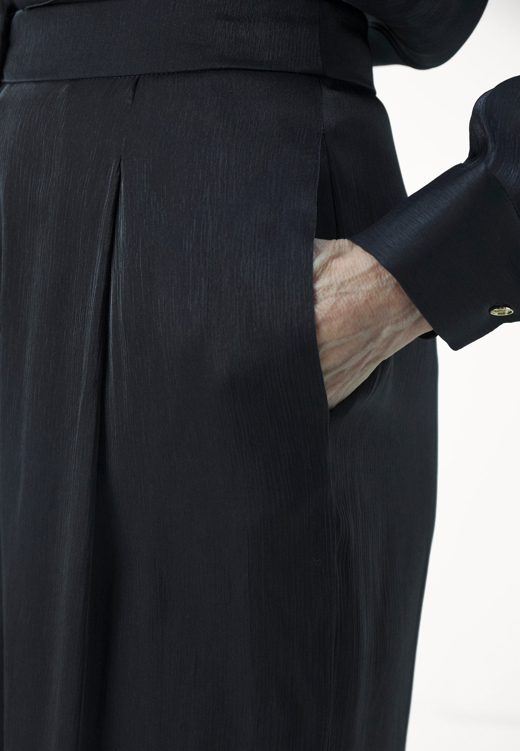 MICHAEL Michael Kors IRIDESCENT WIDE LEG PANTS