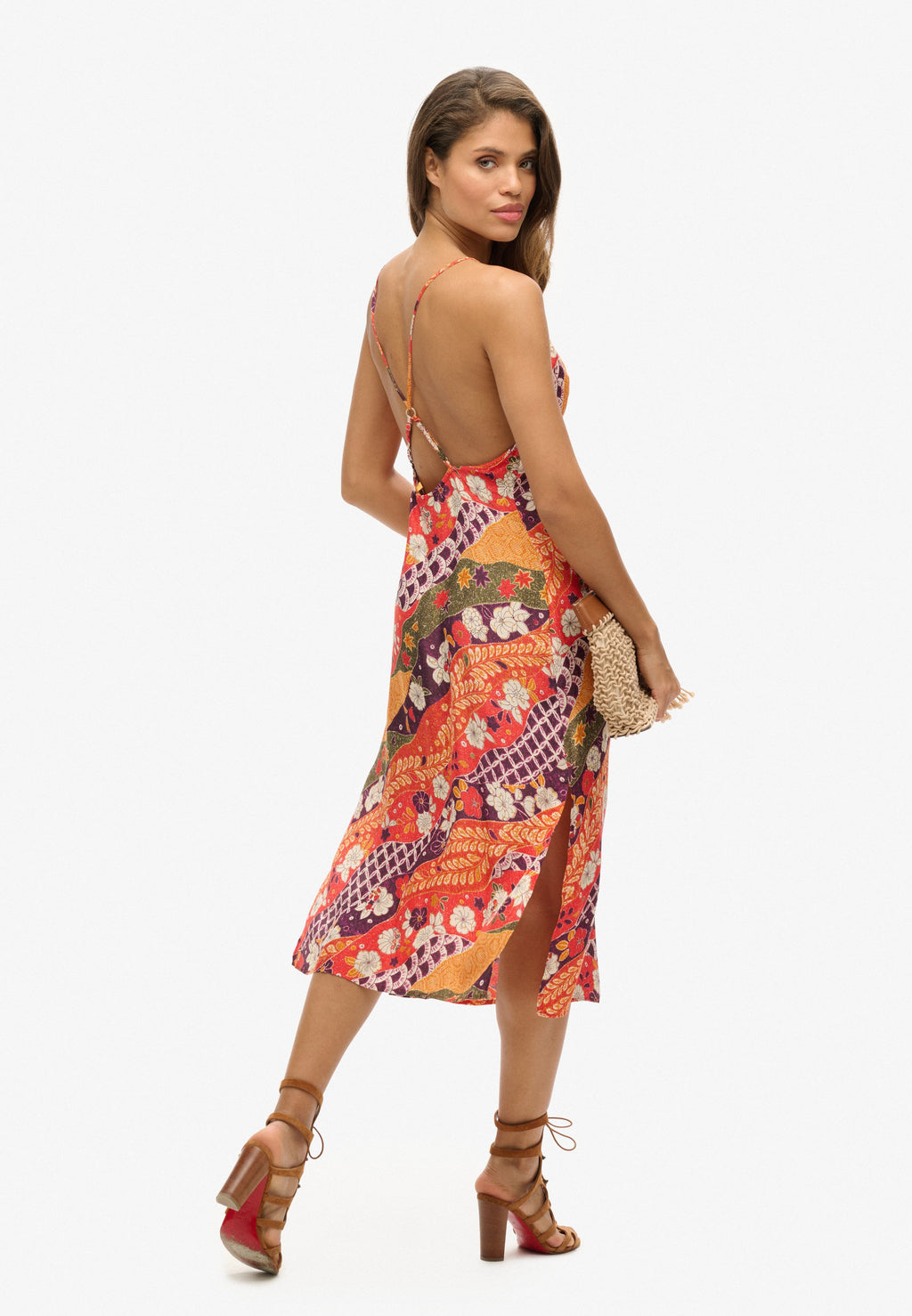 Superdry & Co PRINTED MIDI SLIP CAMI