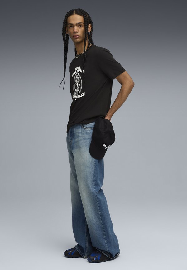 Puma GRAPHIC WATER - Print T-shirt - black