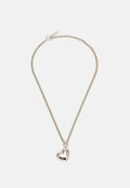 Calvin Klein POLISHED HEART NECKLACE - Necklace - rosegold-coloured