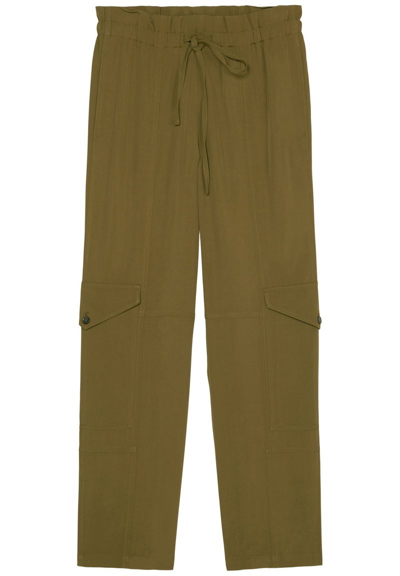 PANTS, FLUENT UTILITY STYLE, STRAIGHT LEG, PATCH POCKETS, ELASTIC WAIST Media 1
