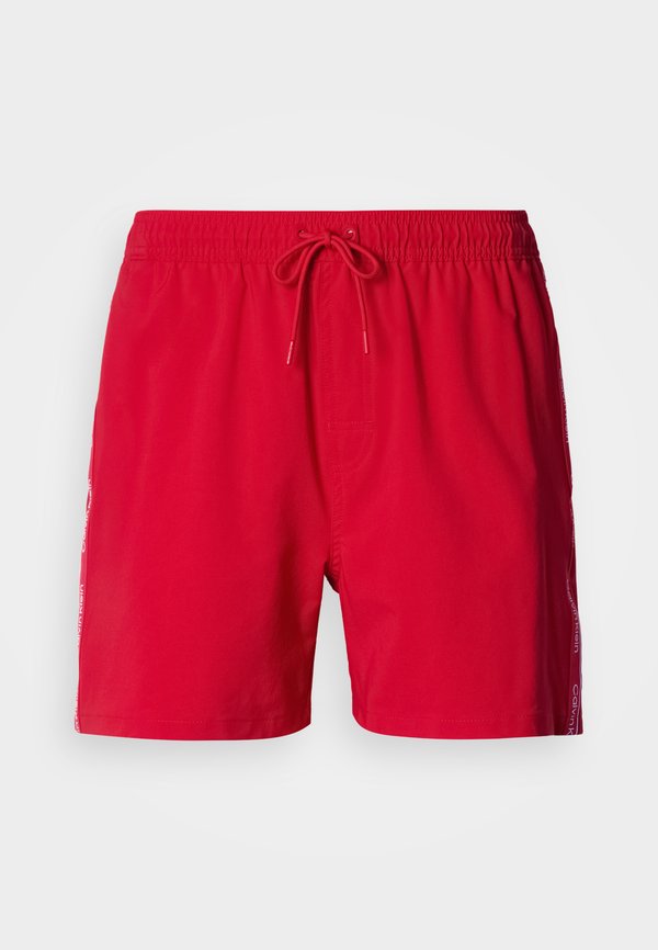 Calvin Klein Swimwear MEDIUM DRAWSTRING CORE LOGO TAPE - Swimming shorts - red gala