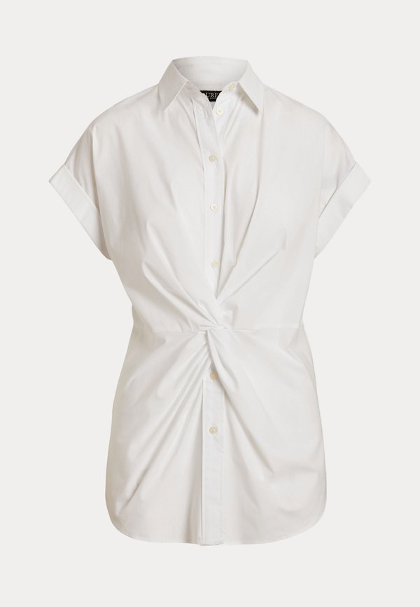 Lauren Ralph Lauren TWIST-FRONT COTTON SHORT-SLEEVE SHIRT