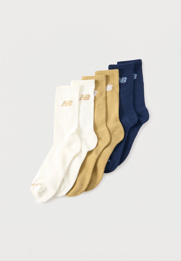 New Balance PERFORMANCE BASIC UNISEX 6 PACK - Sports socks - white/dark blue/taupe