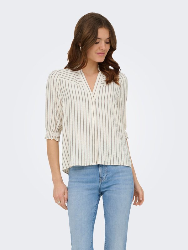 ONLY ONLSUSANNA - Blouse - egret