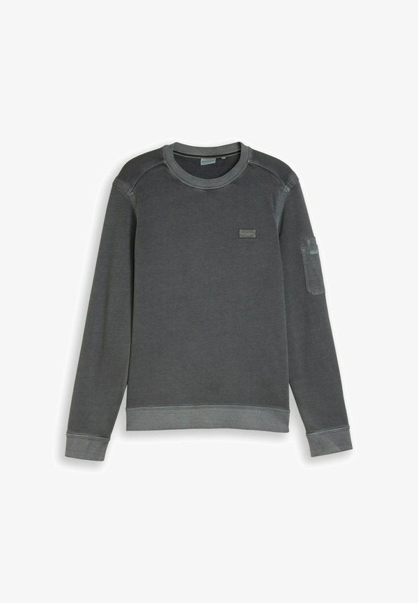TOM TAILOR MIT ÄRMELTASCHE - Sweatshirt - tarmac grey