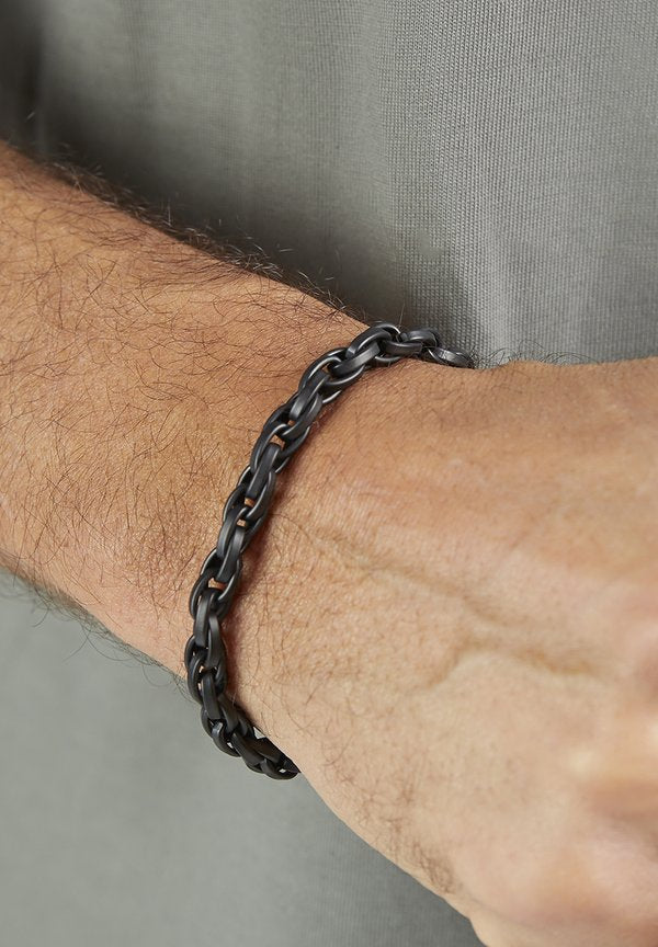 s.Oliver BOLD BRACELET - Bracelet - gun