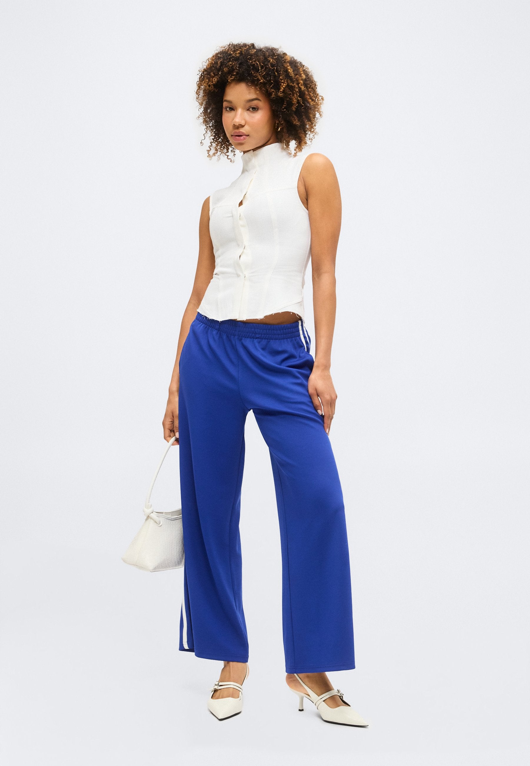 Gina Tricot SPORTY WIDE TROUSERS