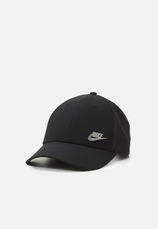 Nike Sportswear STRUCTURED LOGO UNISEX - Cap - black/metallic silver