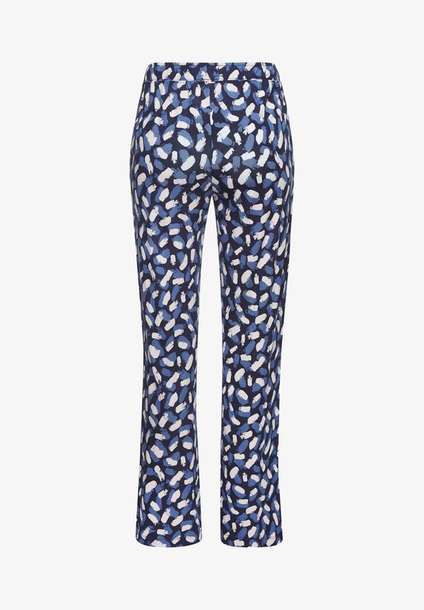 s.Oliver PYJAMAHOSE - Pyjama bottoms - blau-gemustert