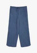 Vero Moda VMMELANEY HW LOOSE PANT WVN NOOS - Trousers - dark denim