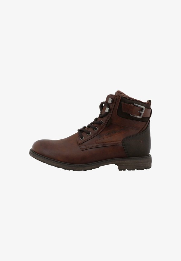 TOM TAILOR Cowboy/biker ankle boot - cognac