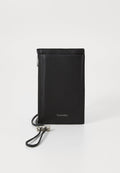Calvin Klein EMBOSS PHONE CROSSBODY - Phone pouch - black
