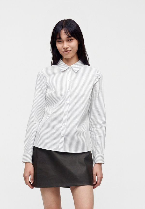 Vero Moda VMSOPHIE SHIRT - Button-down blouse - bright white/friba black