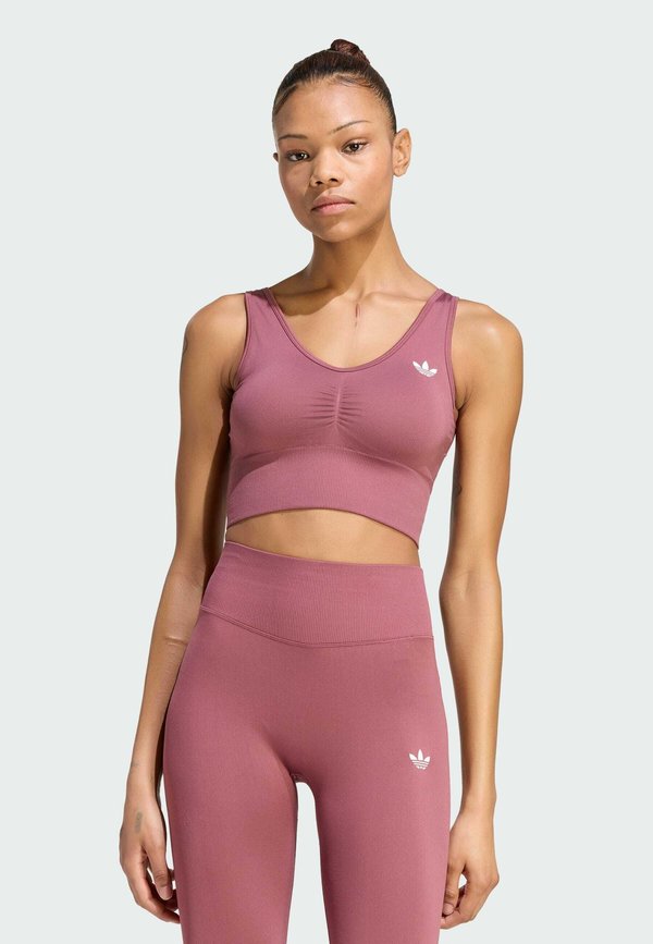 adidas Originals ADIDAS ORIGINALS ESSENTIALS SEAMLESS BRALETTE - Bustier - burgundy