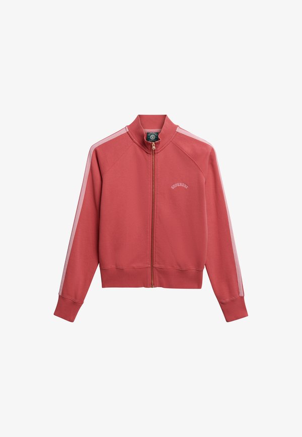 Superdry & Co ESSENTIAL LOGO TRACK - Zip-up sweatshirt - holly berry red