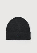 Tommy Hilfiger TH FLAG LIGHTWEIGHT BEANIE WITH CASHMERE - Beanie - black