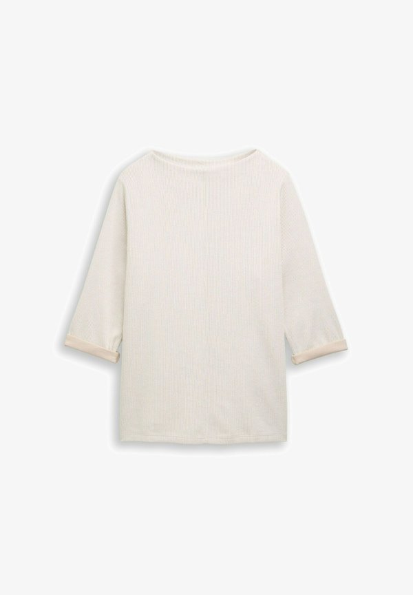 TOM TAILOR Long sleeved top - sand stone beige melange